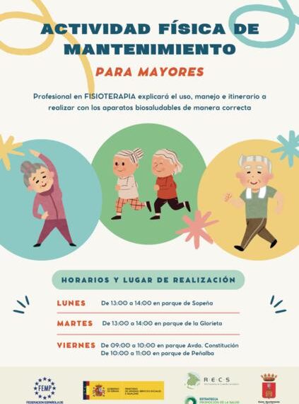 Se retoma la actividad física de mantenimiento para mayores