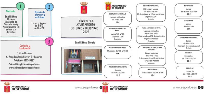 Segorbe amplía su oferta formativa con los cursos del Edificio Glorieta