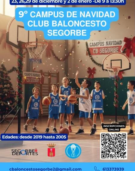El Campus de Navidad del CB Segorbe ya tiene fechas para su novena edición