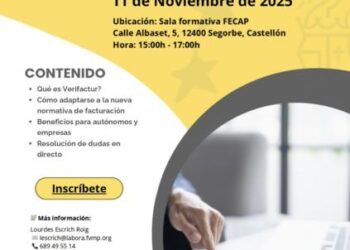Jornada gratis sobre facturación electrónica en Segorbe