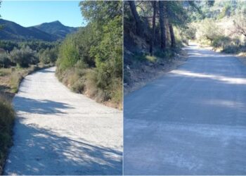 El camino Rocha Tornero ya tiene hormigón nuevo contra las próximas riadas