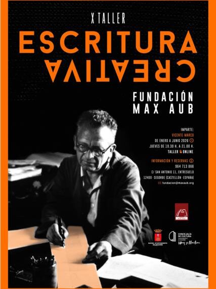 La Fundación Max Aub abre inscripciones para la décima edición del Taller de Escritura Creativa