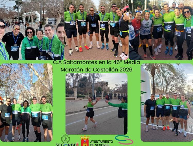 El Club Atletismo Saltamontes completa la 41ª Media Maratón de Castellón con una amplia participación