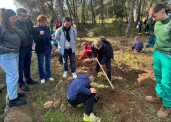 El Ayuntamiento de Segorbe conmemora el Día del Árbol con una jornada de plantación en el paraje de La Esperanza