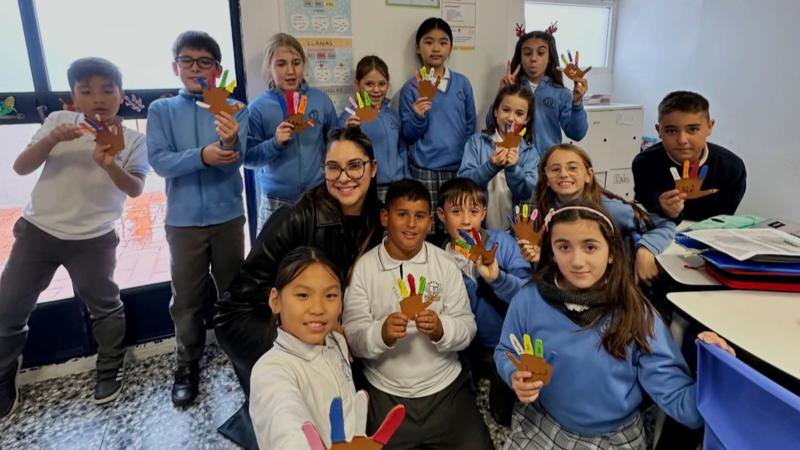 Una joven de California trae el inglés real a las aulas de “La Milagrosa” en Segorbe
