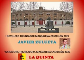 La Peña Cultural Taurina de Segorbe cierra el capítulo 2025 con trofeos para Zulueta y las divisas de La Quinta y Germán Vidal