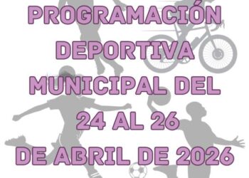 Programación deportiva municipal del 24 al 26 de abril de 2026