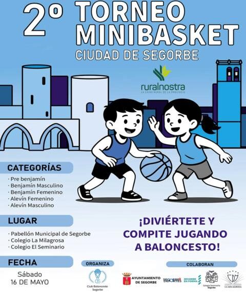 Segorbe se prepara para una jornada de minibasket con 45 equipos en juego