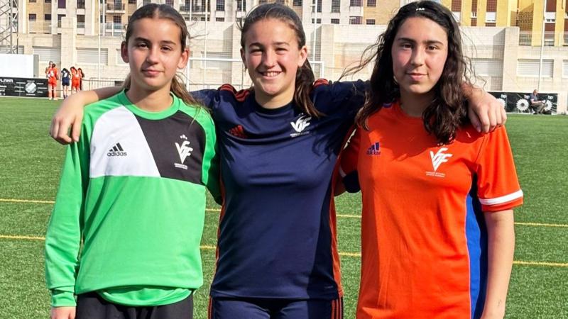 Tres jugadoras del Infantil Femenino del CD Segorbe, de nuevo con la selección valenciana