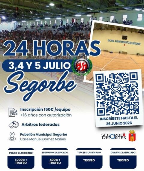 El CDFS Segorbe abre la inscripción para las “24 Horas Ciudad de Segorbe” de fútbol sala