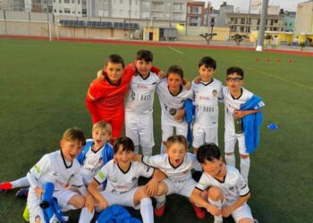 Victoria del Benjamín B del Segorbe en un partido con goles