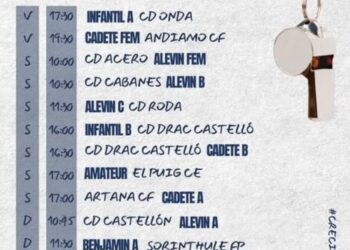 El Club Deportivo Segorbe afronta un fin de semana con una amplia agenda de partidos