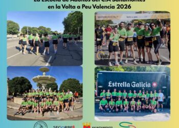 La Escuela de Adultos del CA Saltamontes vive una jornada de convivencia y deporte en la Volta a Peu de Valencia