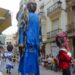 Los bailes de los gigantes del Corpus se trasladan a la plaza de la Cueva Santa