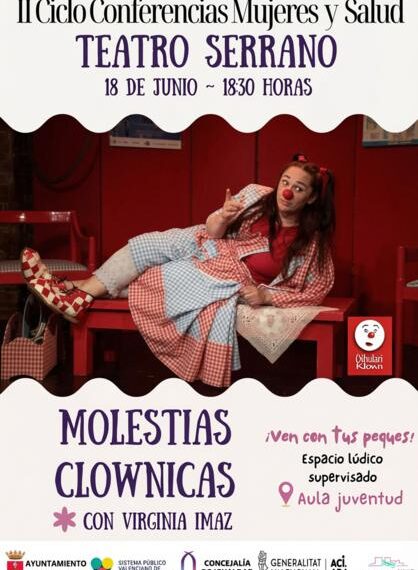 El Teatro Serrano acoge “Molestias Clownicas”, una mirada con humor a la salud de las mujeres