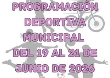 Programación deportiva municipal del 19 al 21 de junio de 2026