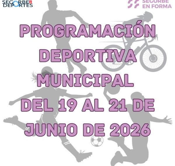Programación deportiva municipal del 19 al 21 de junio de 2026