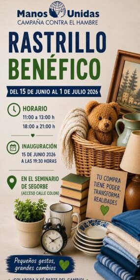 Manos Unidas organiza un rastrillo benéfico en Segorbe
