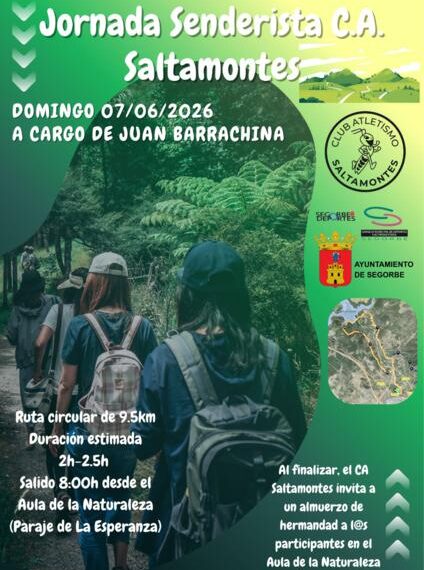 El Club Atletismo Saltamontes ultima los preparativos de su jornada senderista de este domingo