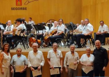 El Concierto del Socio de la Sociedad Musical de Segorbe reúne música y homenaje a sus socios más veteranos