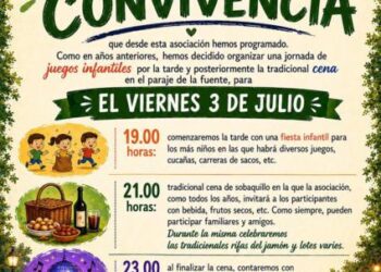 La Asociación de Vecinos 50 Caños organiza una nueva Jornada de Convivencia con juegos, cena y discomóvil