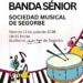 La Banda Sénior de la Sociedad Musical de Segorbe pone el broche al curso con un concierto abierto al público