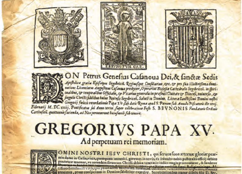 El Archivo Catedralicio publica un artículo sobre el mandato papal de celebrar a San Bruno en la Diócesis de Segorbe