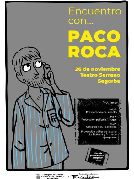 El Premio Nacional de Cómic, Paco Roca, participará en una charla coloquio en Segorbe