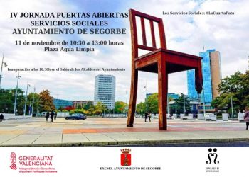 Servicios Sociales de Segorbe celebra su IV Jornada de Puertas Abiertas el 11 de noviembre