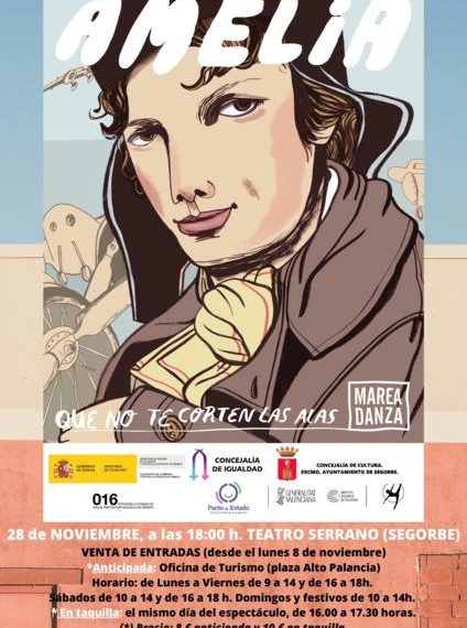 Entradas ya disponibles para el espectáculo de danza flamenca: “Amelia, que no te corten las alas”