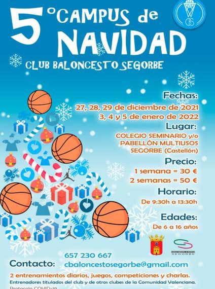 5º Campus de Navidad Club Baloncesto Segorbe