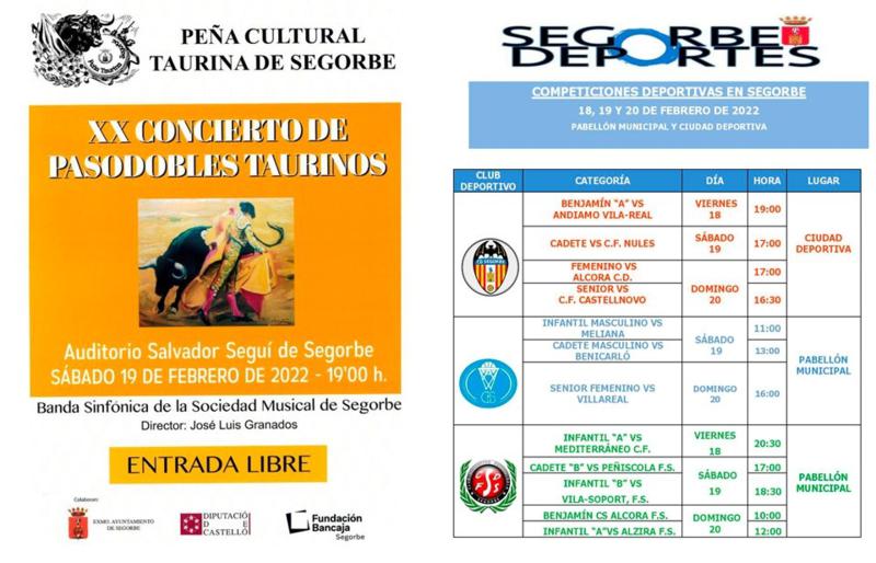 Deportes, Cultura e Igualdad, protagonistas del fin de semana en Segorbe