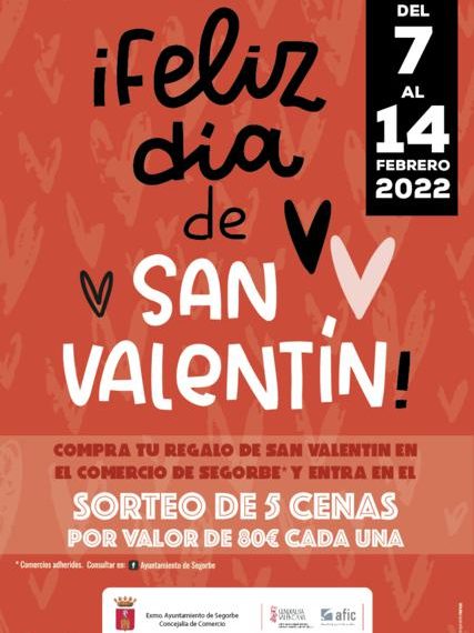 El comercio de Segorbe ya puede adherirse a la Campaña de San Valentín 2022