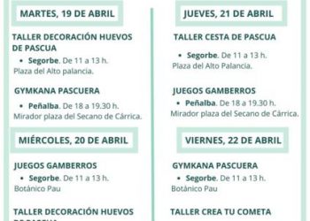 Talleres de Pascua para disfrutar en familia en Segorbe y Peñalba