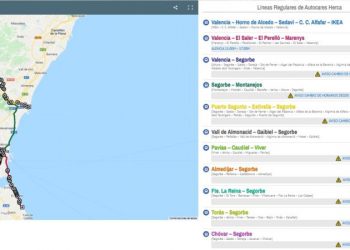 Nuevo servicio público de autobús para Segorbe y el Alto Palancia