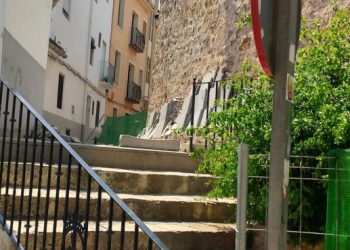Continúan las obras de accesibilidad en la Glorieta de Segorbe