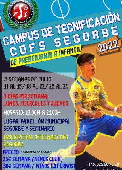 Abiertas las inscripciones para el campus de tecnificación del CDFS Segorbe