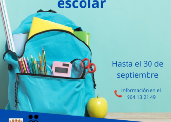 Abierto el plazo para solicitar las ayudas de material escolar de Segorbe