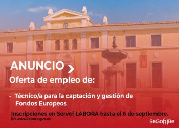 Segorbe contratará un técnico para la gestión de Fondos Europeos a través de LABORA
