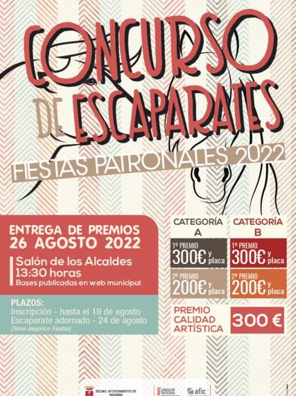 Regresa el Concurso de Escaparates Fiestas Patronales 2022