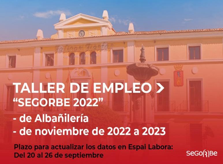 El Ayuntamiento destina 251.354 euros a un taller de empleo de albañilería