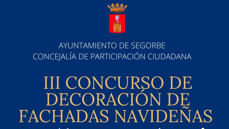 III Concurso de Decoración de Fachadas Navideñas de Segorbe