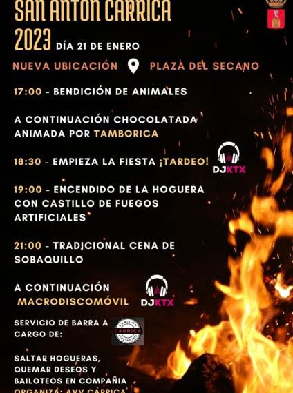 Cárrica celebra San Antón este sábado