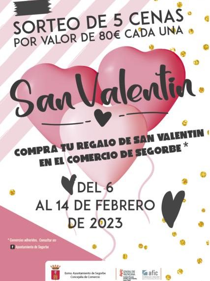 30 comercios de Segorbe participan en la campaña de San Valentín