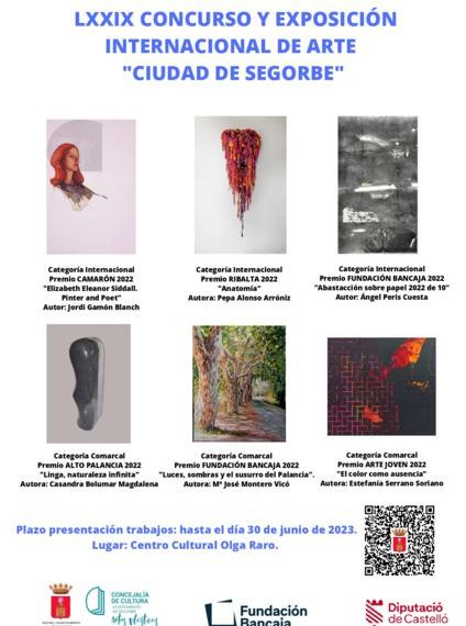 Abierto el plazo para el LXXIX Concurso y Exposición Internacional de Arte Ciudad de Segorbe