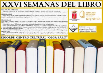 Actos programados en las XXVI Semanas del Libro