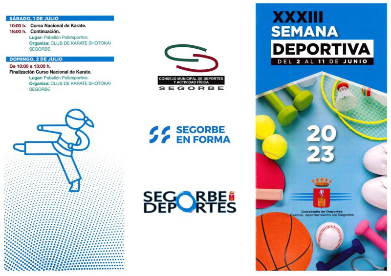 Segorbe celebra su XXXIII Semana Deportiva del 2 al 11 de junio