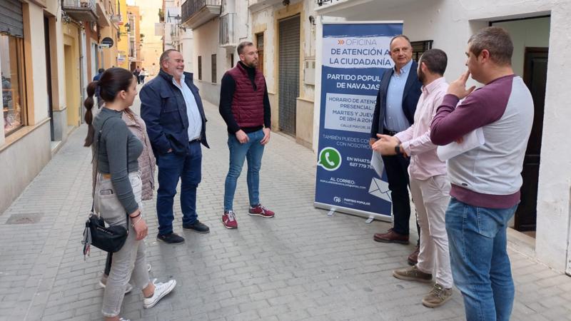 El PP de Navajas abre una oficina de atención a los vecinos “para resolver sus problemas y mejorar su calidad de vida”