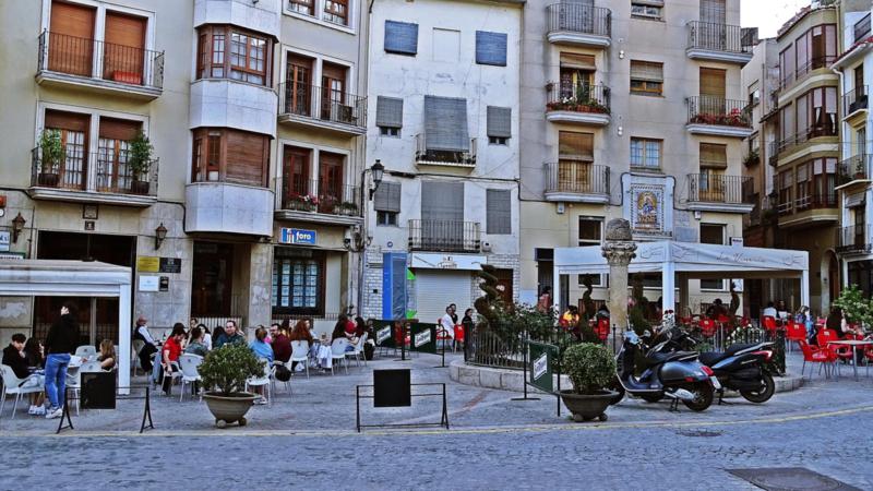 Peatonalización de calles en verano