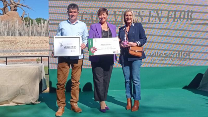 Segorbe recibe el premio Stars for Europe de Viles en Flor